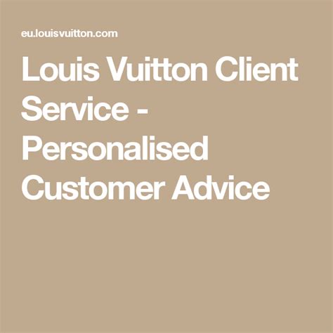 what does a client advisor do at louis vuitton|louis vuitton customer service email.